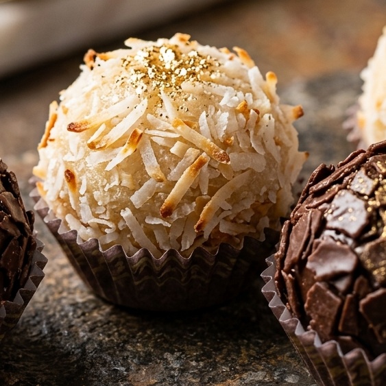 Detalhe dos beijinhos e brigadeiros
